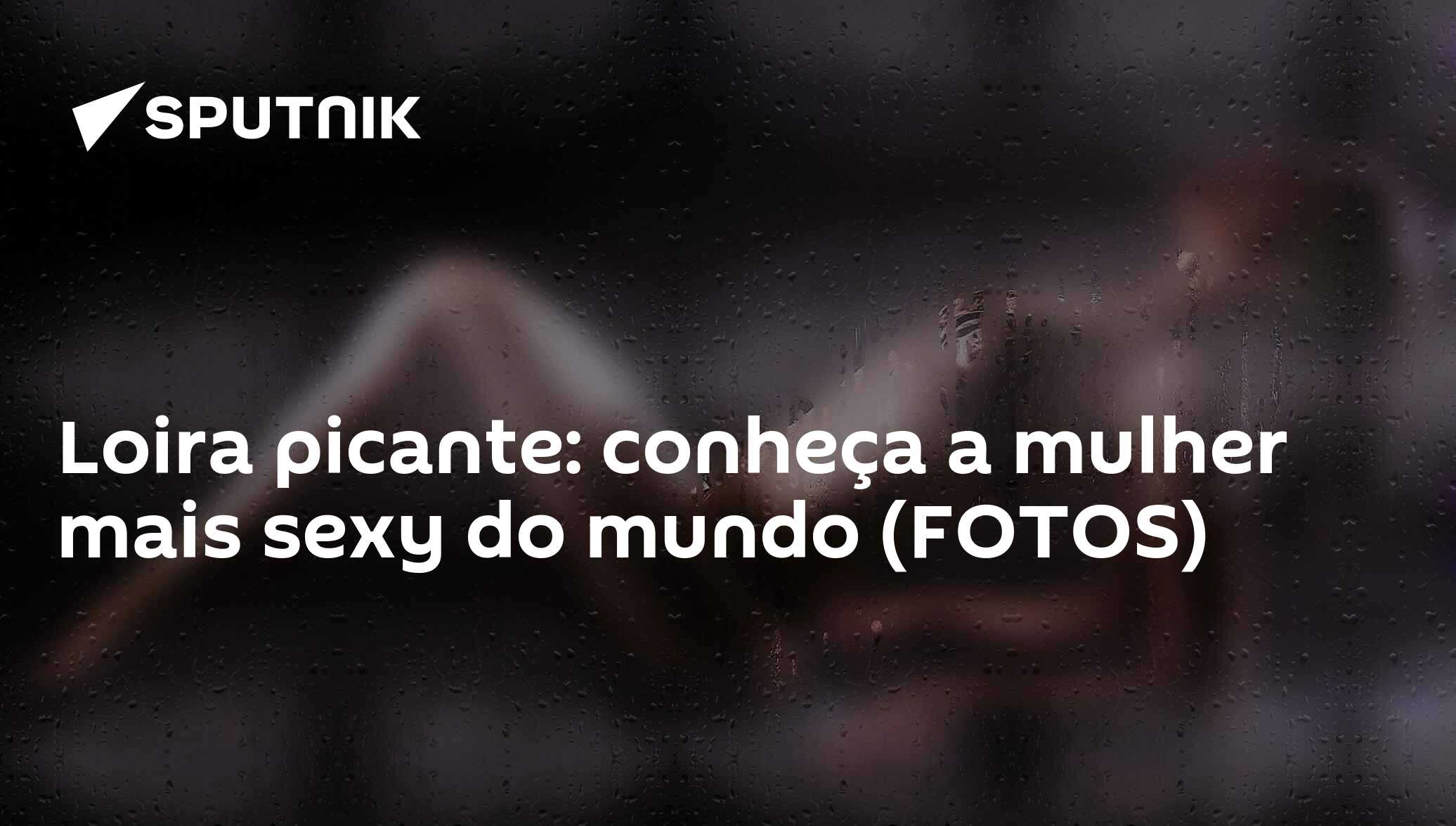 Loira picante: conheça a mulher mais sexy do mundo (FOTOS) - 12.06.2018,  Sputnik Brasil