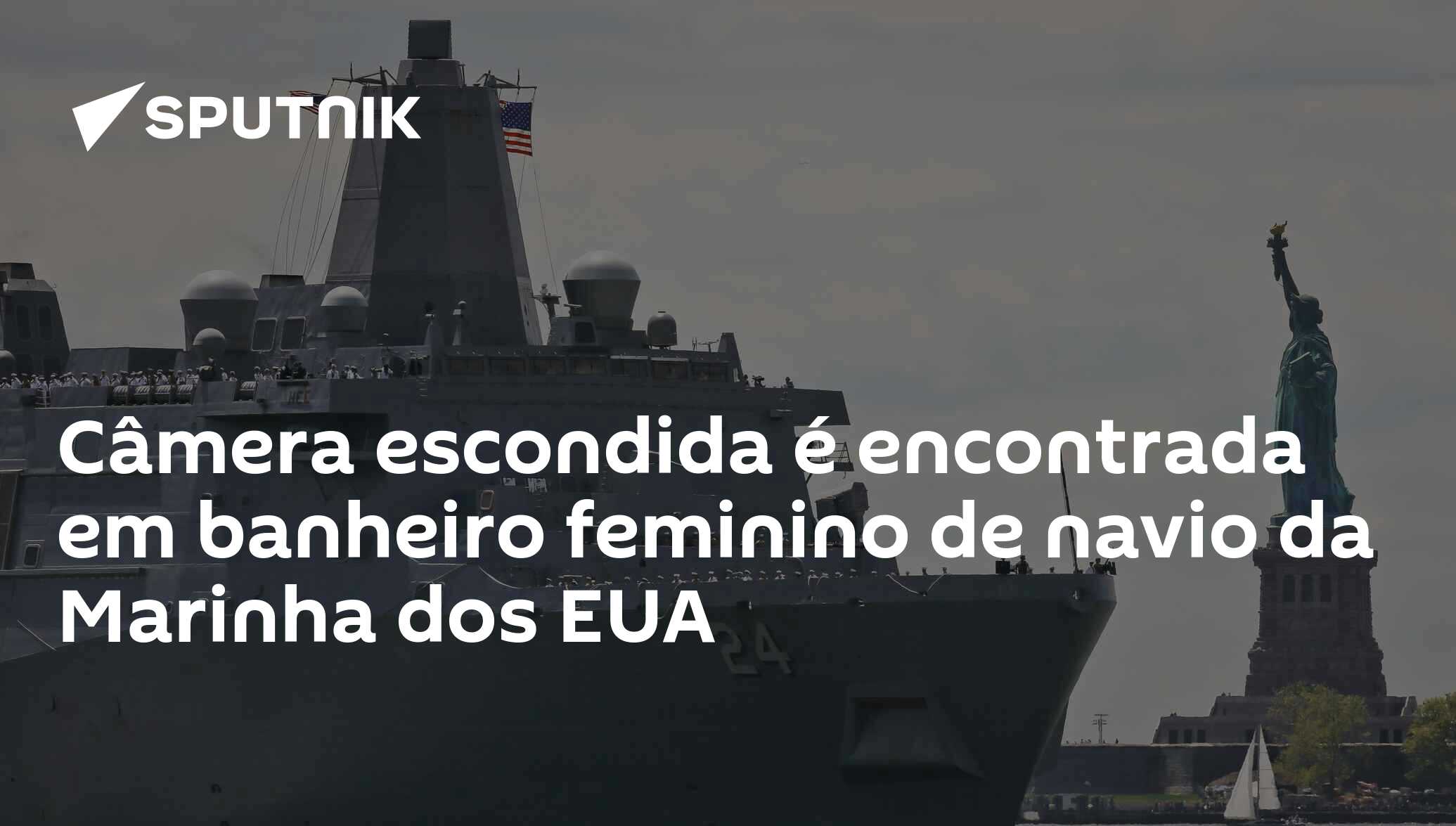 Câmera escondida é encontrada em banheiro feminino de navio da Marinha dos  EUA - 22.04.2019, Sputnik Brasil