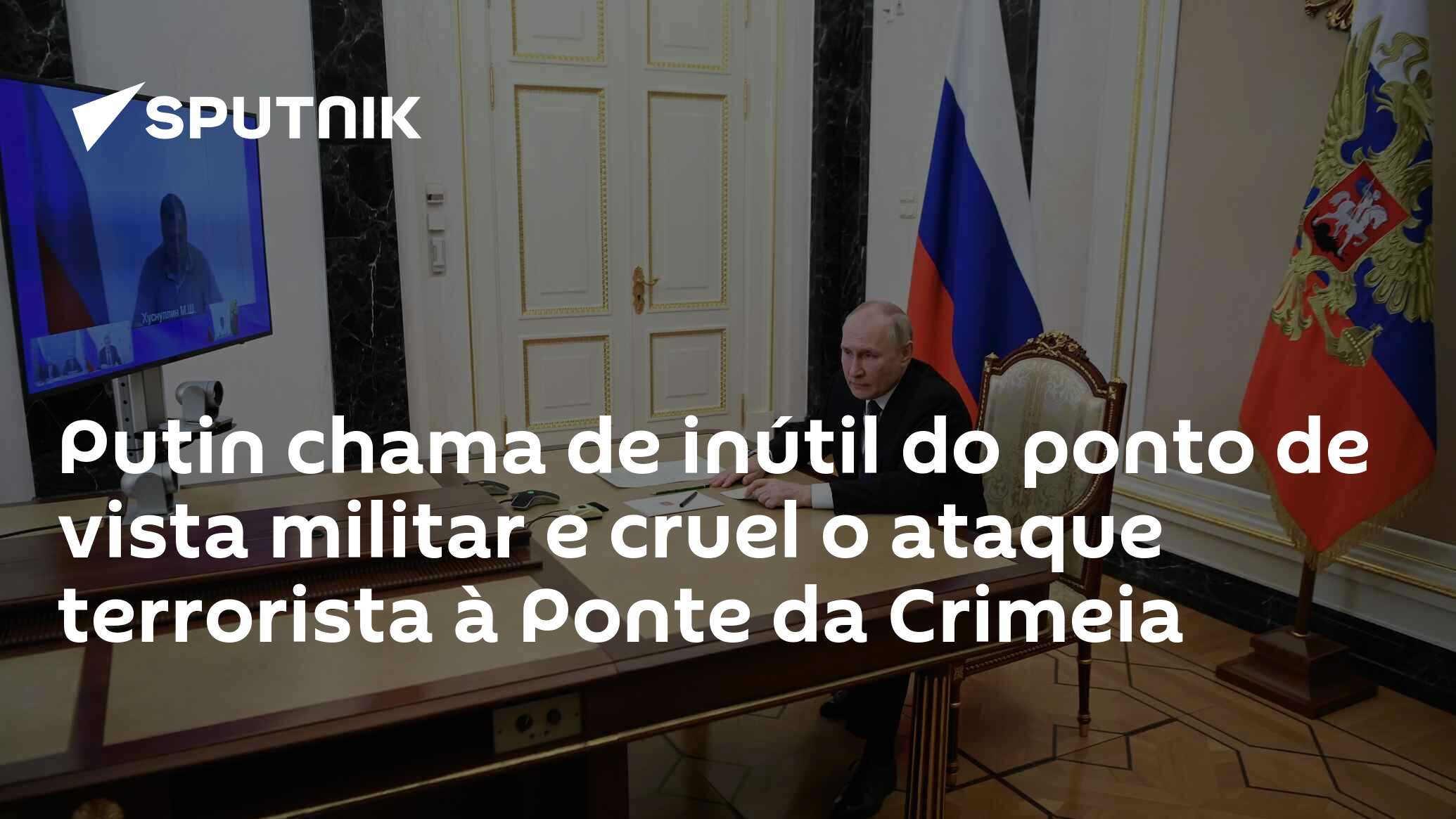 Putin chama de inútil do ponto de vista militar e cruel o ataque ...