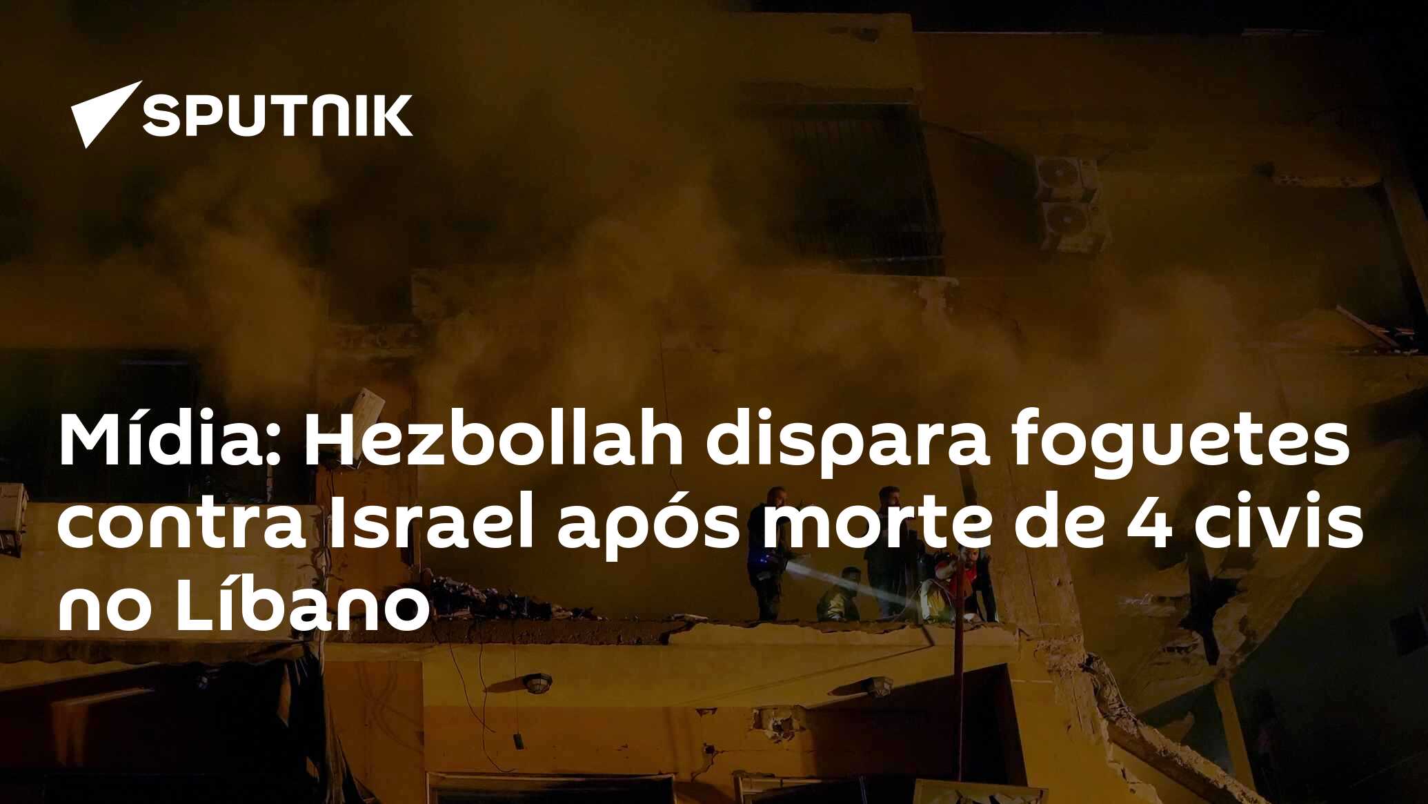 Mídia Hezbollah Dispara Foguetes Contra Israel Após Morte De 4 Civis No Líbano 05052024 4803