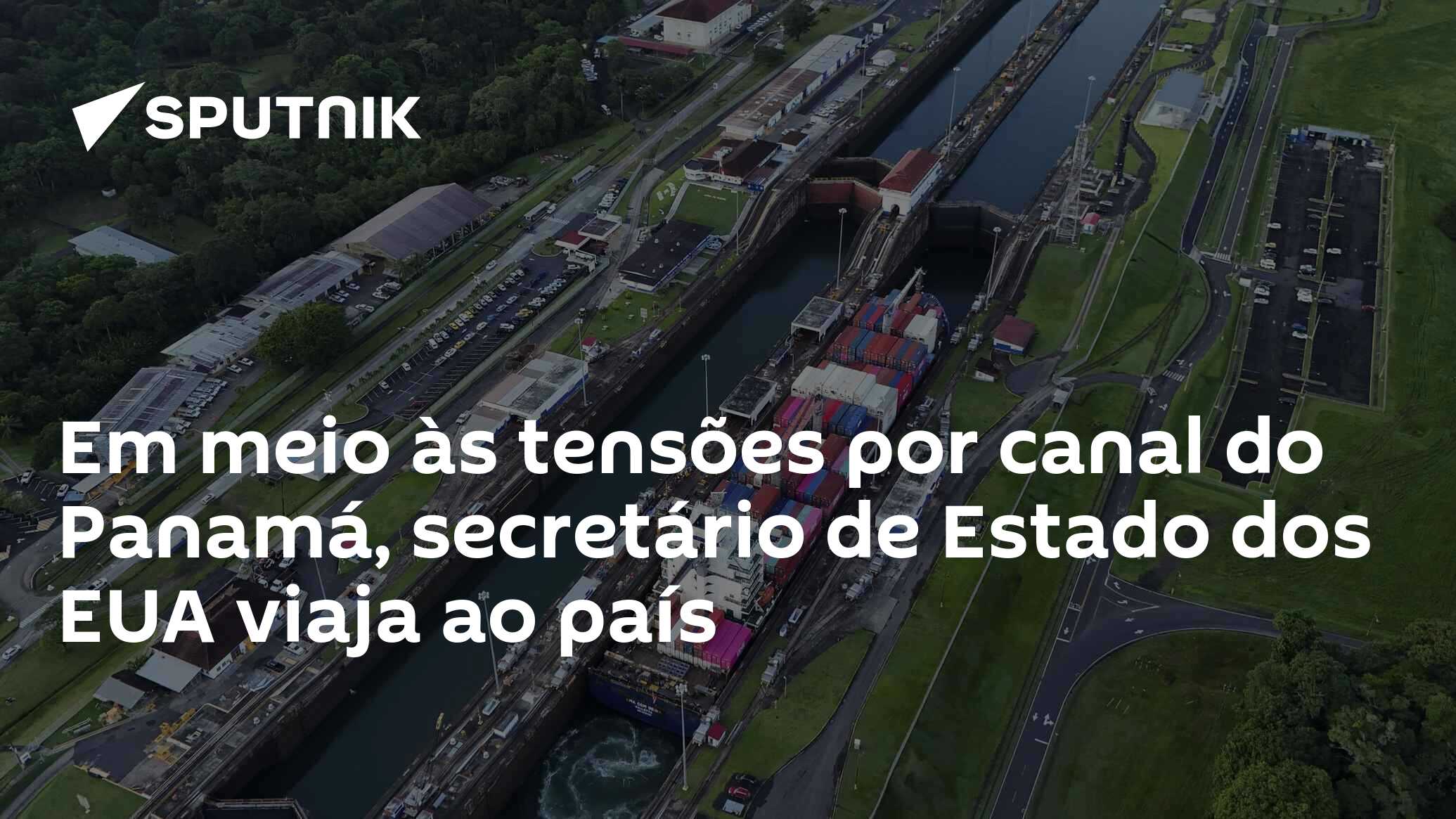 Em meio às tensões por Canal do Panamá, secretário de Estado dos EUA viaja ao país