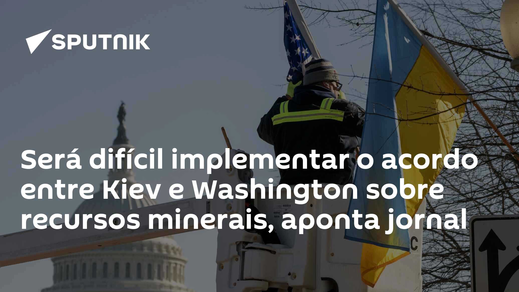 Será difícil implementar o acordo entre Kiev e Washington sobre recursos minerais, aponta jornal