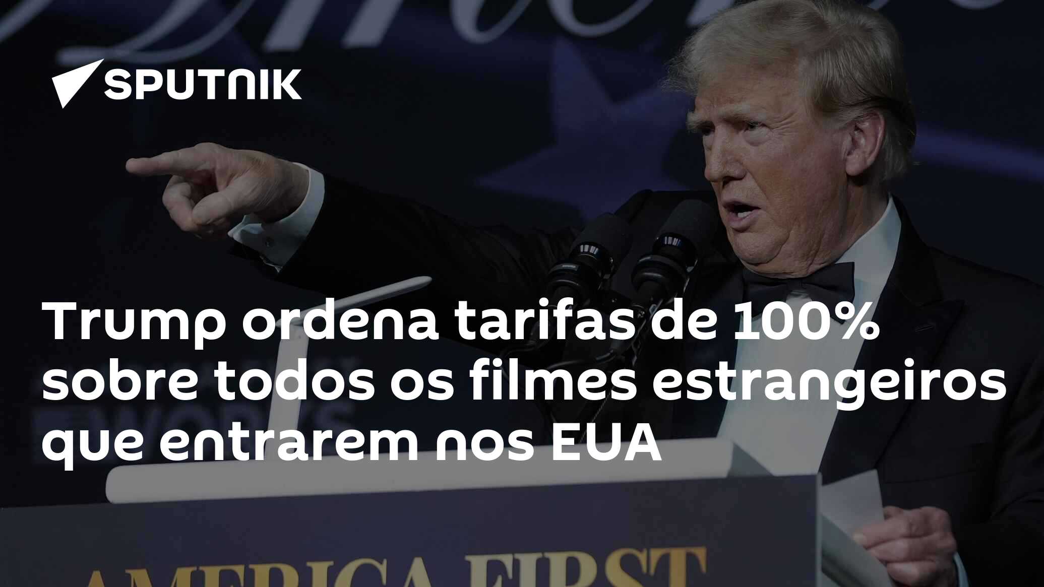 Trump ordena tarifas de 100% sobre todos os filmes estrangeiros que entrarem nos EUA
