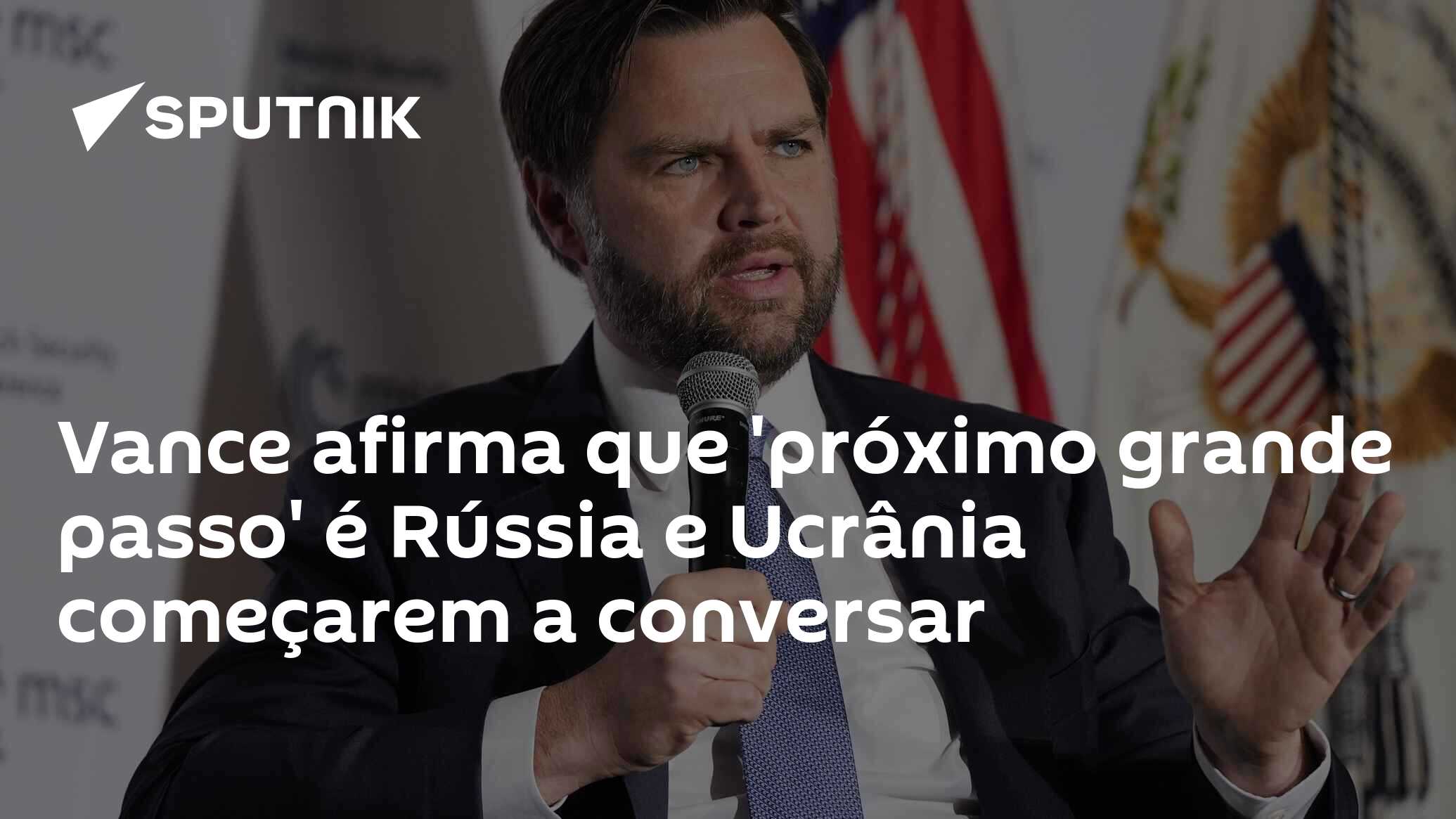 Vance afirma que ‘próximo grande passo’ é Rússia e Ucrânia começarem a conversar