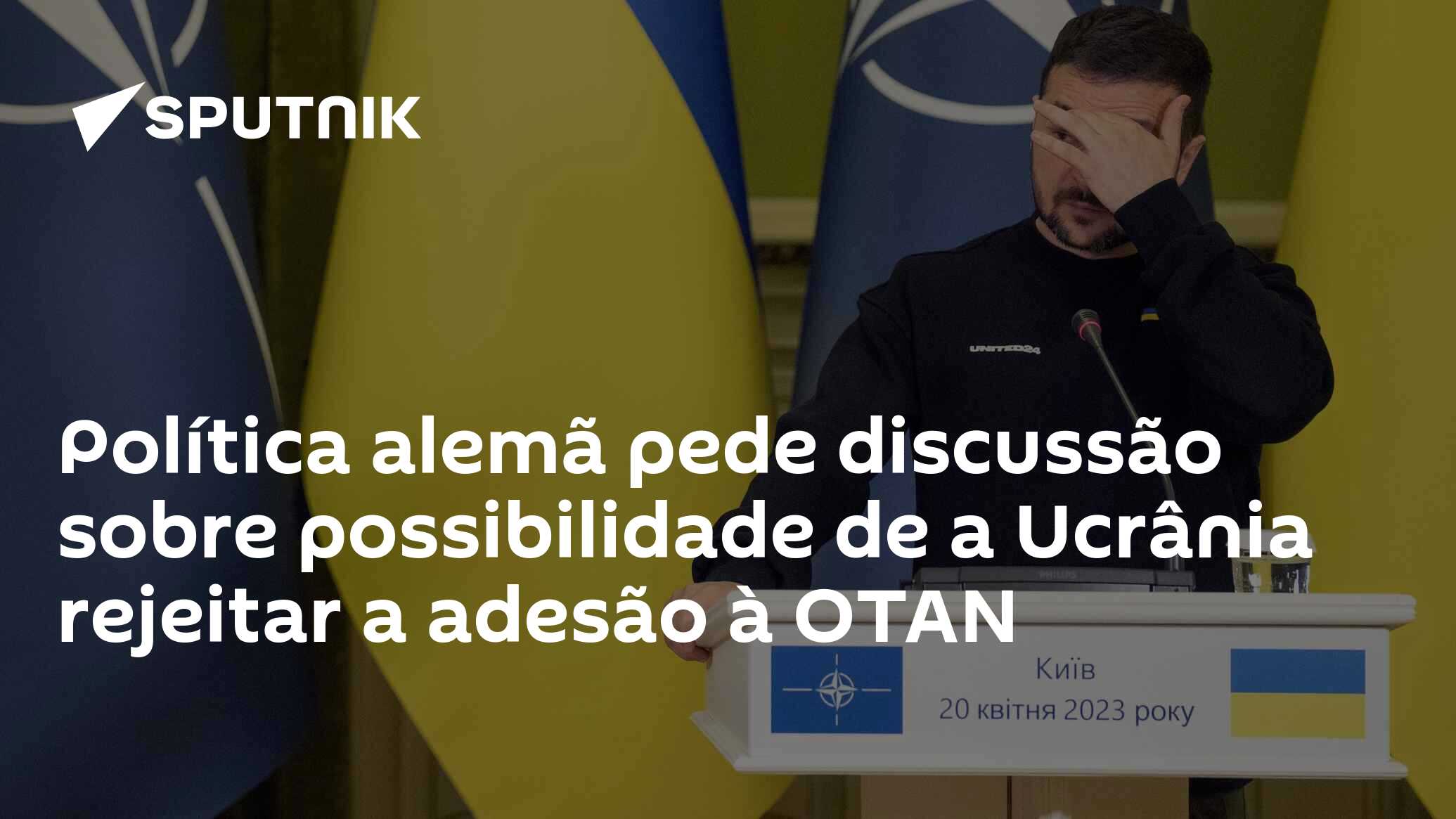 Política alemã pede discussão sobre possibilidade de a Ucrânia rejeitar a adesão à OTAN