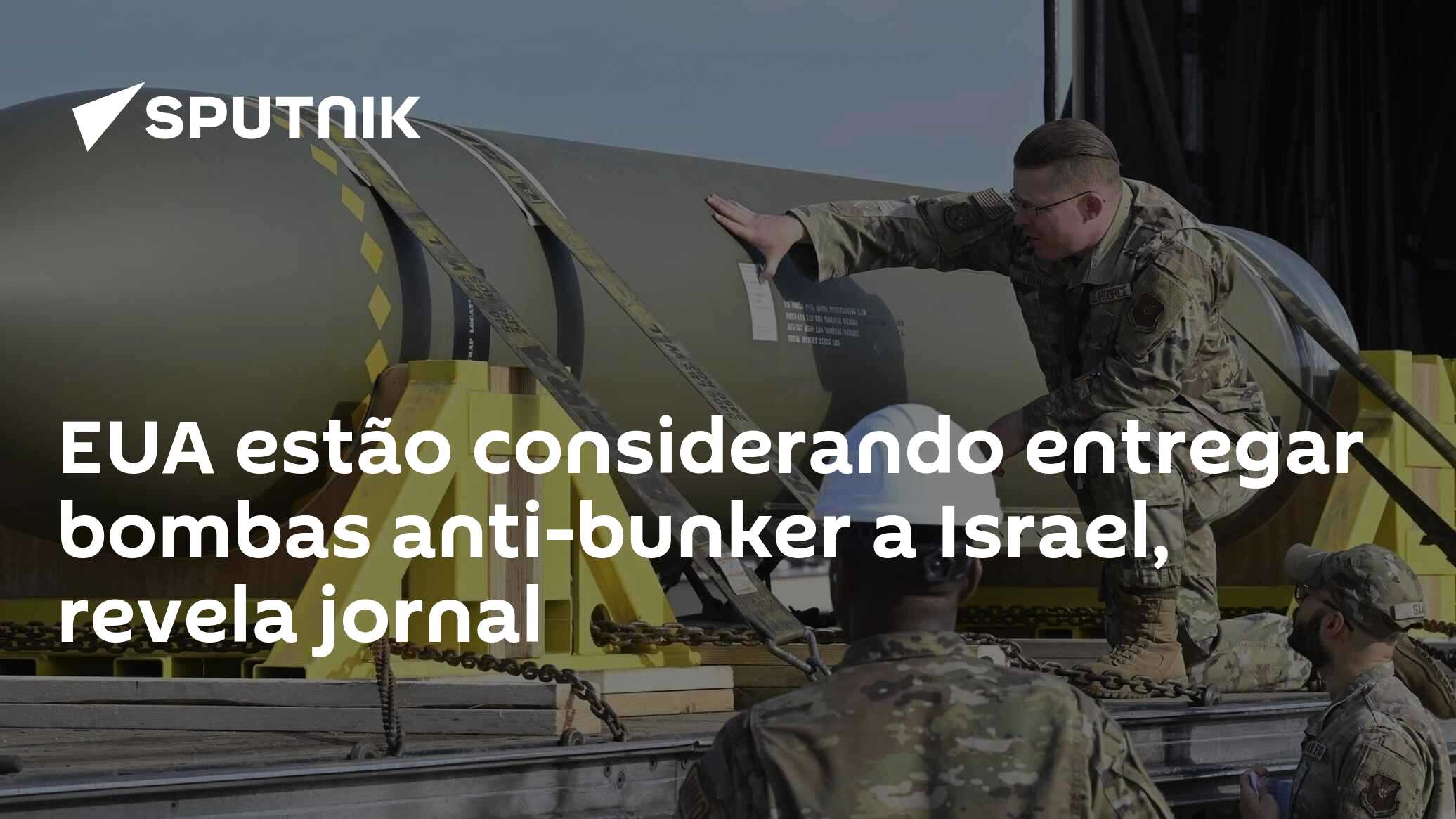 EUA estão considerando entregar bombas anti-bunker a Israel, revela jornal