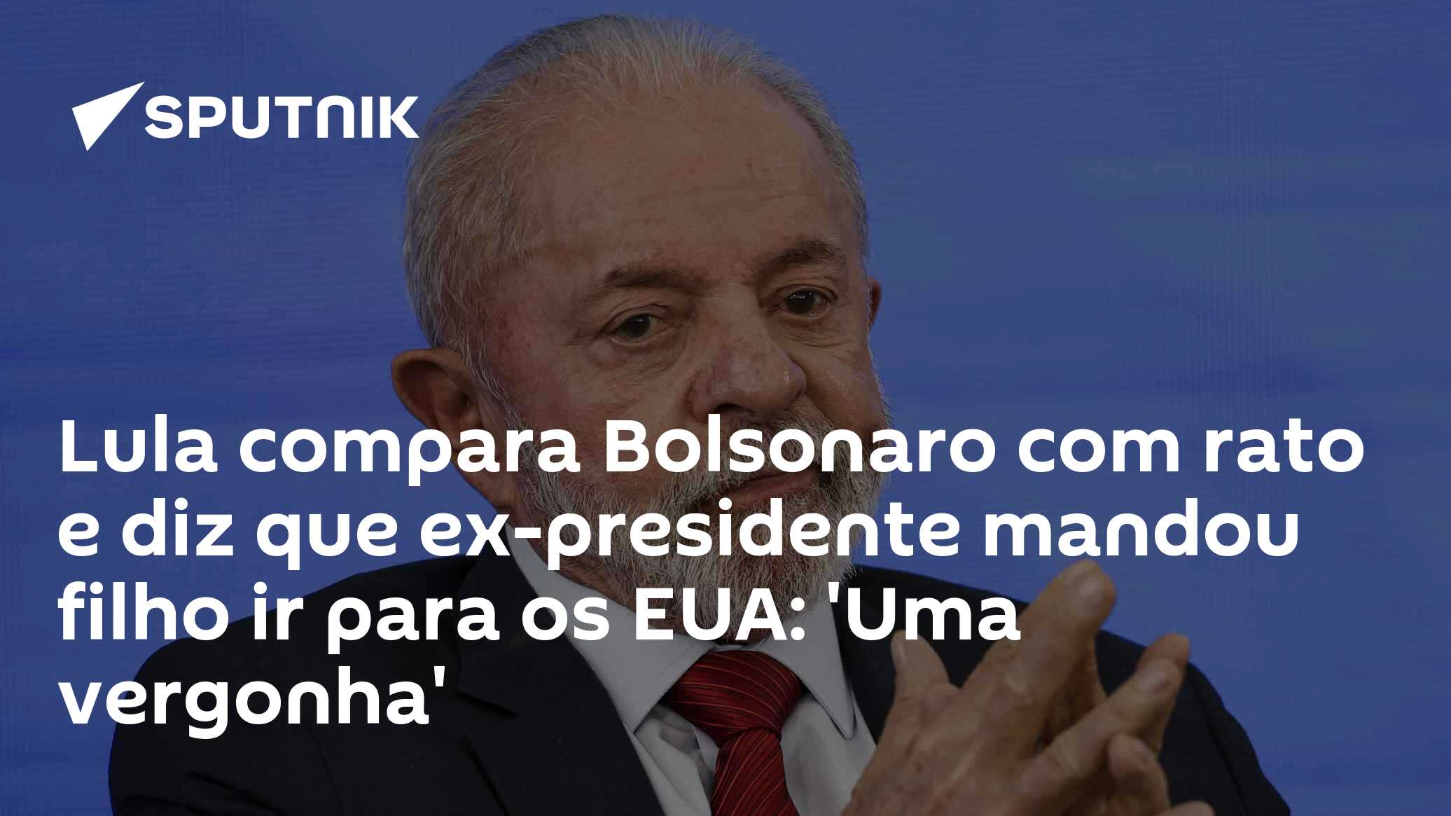 Lula Rato Lula compara Bolsonaro com rato e diz que ex-presidente mandou filho ir ...