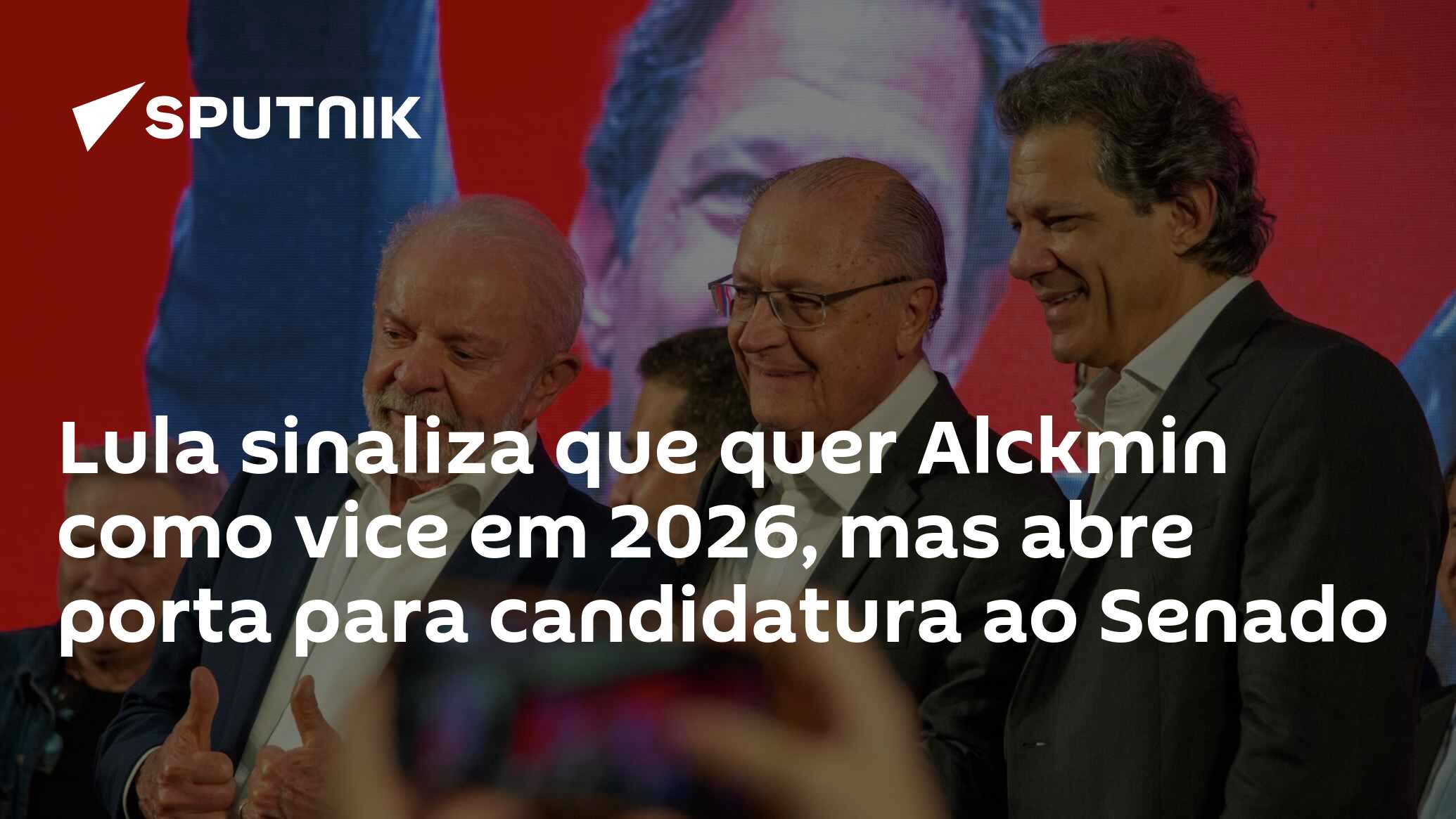 Lula sinaliza que quer Alckmin como vice em 2026, mas abre porta para candidatura ao Senado