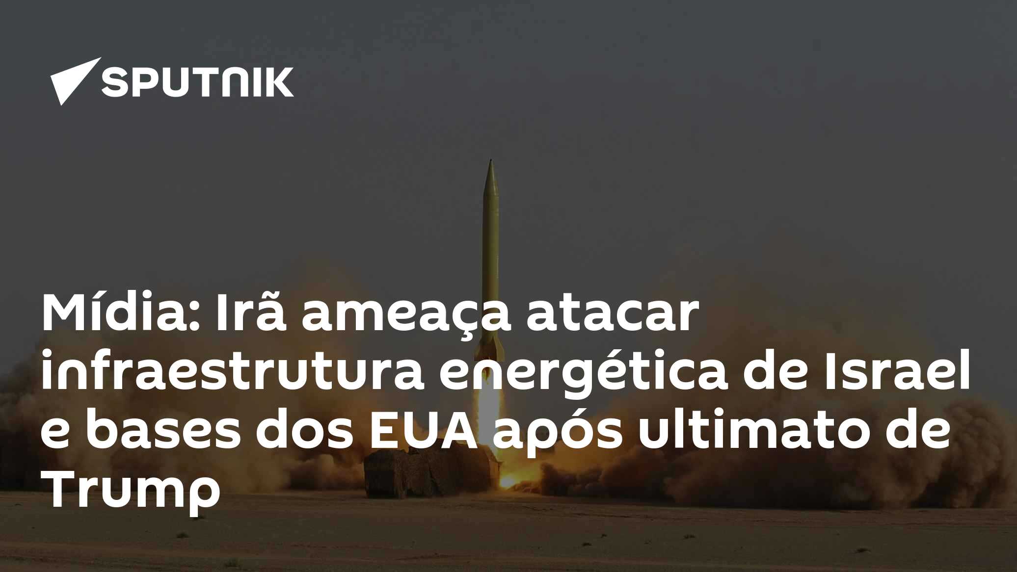 Mídia: Irã ameaça atacar infraestrutura energética de Israel e bases ...
