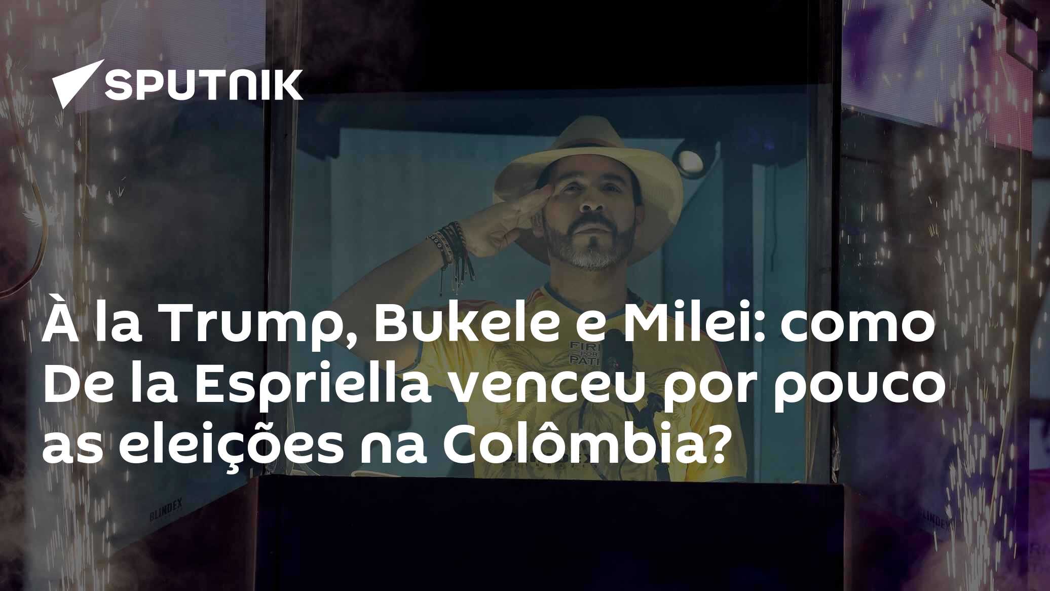 À la Trump, Bukele e Milei: como De la Espriella venceu por pouco as eleições na Colômbia?