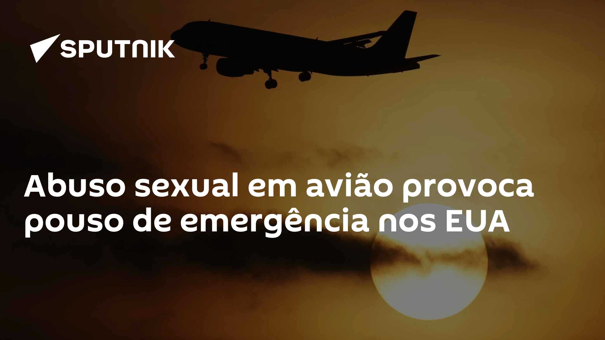 Abuso sexual em avião provoca pouso de emergência nos EUA - 23.06.2016,  Sputnik Brasil