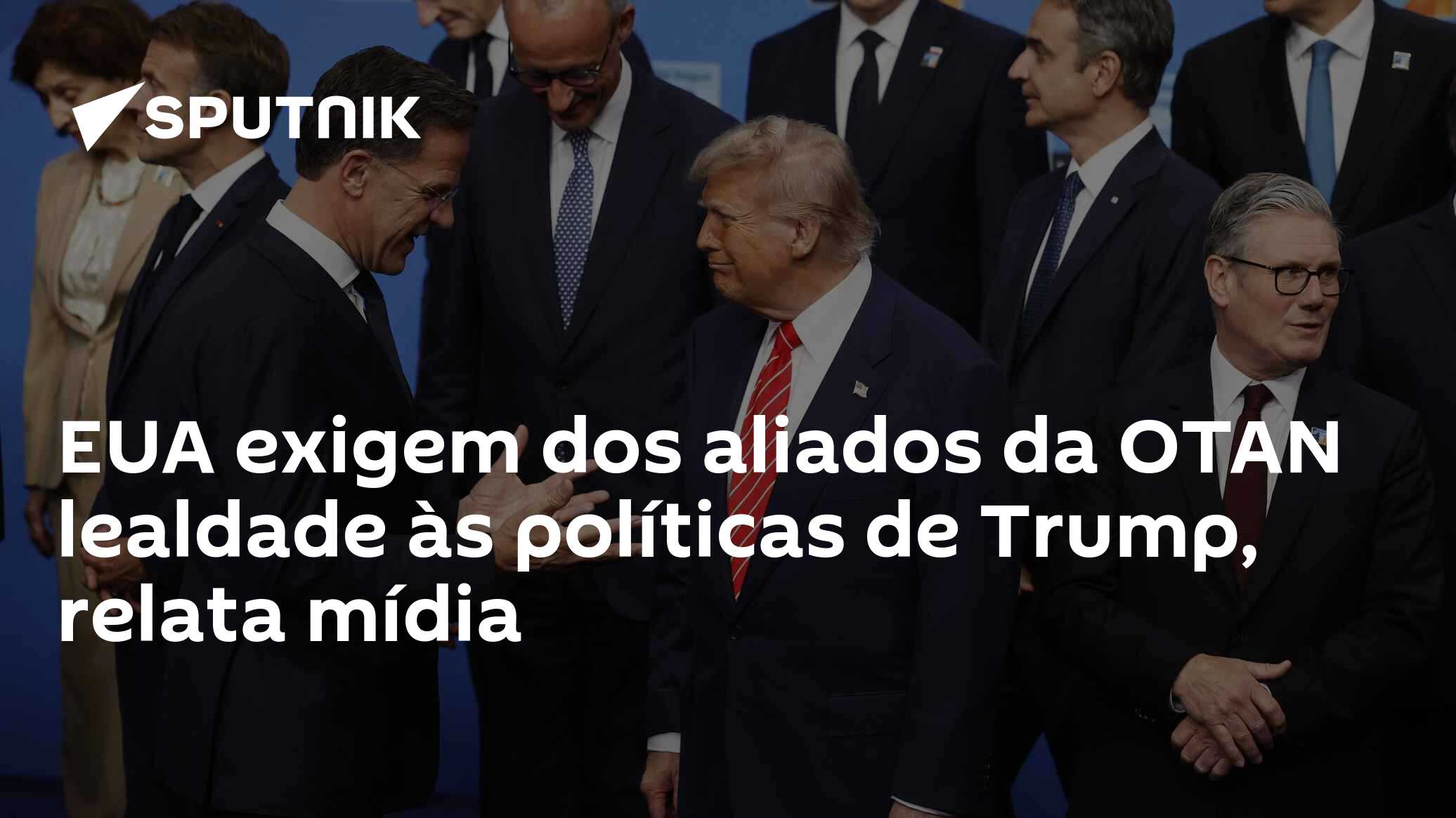 EUA exigem dos aliados da OTAN lealdade às políticas de Trump, relata mídia
