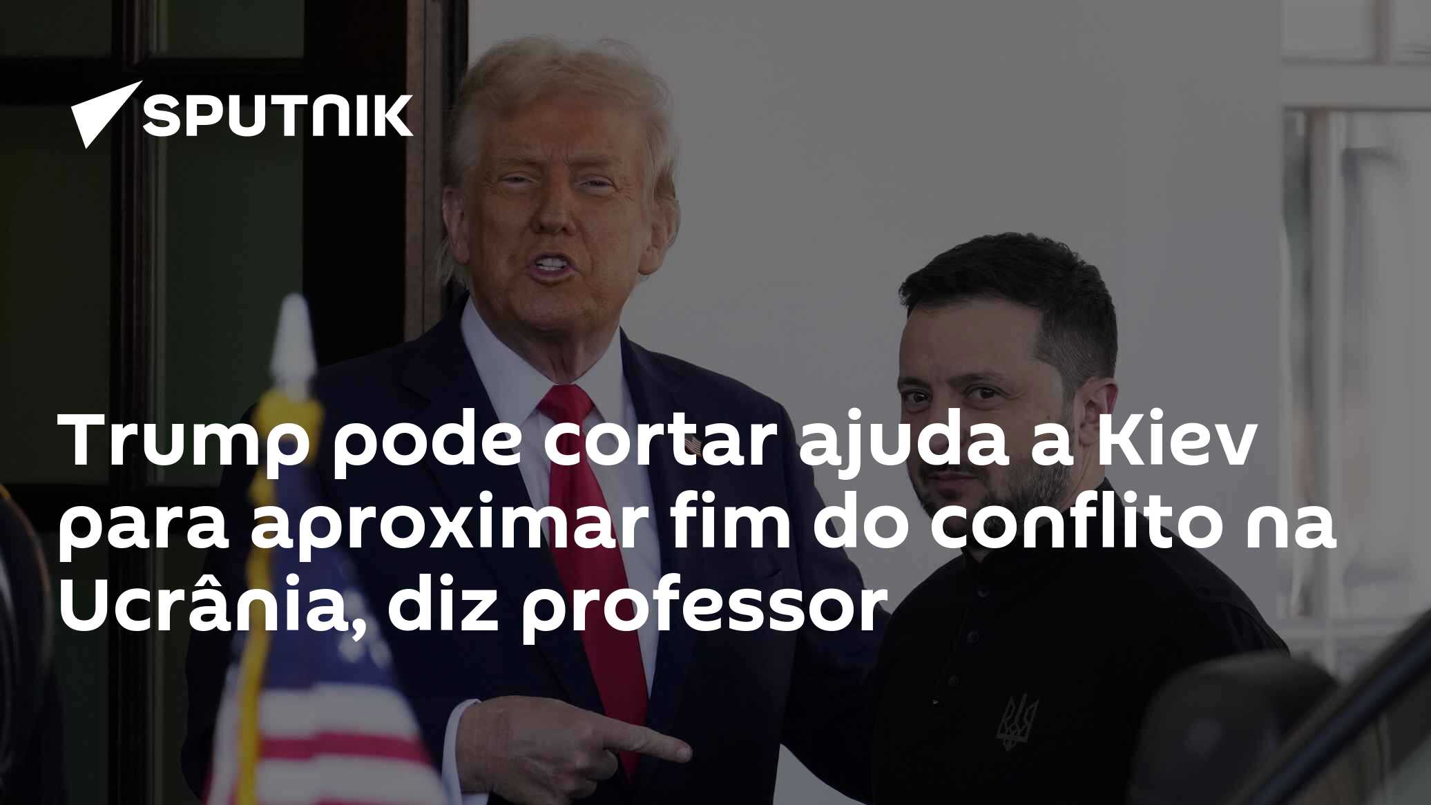 Trump pode cortar ajuda a Kiev para aproximar fim do conflito na Ucrânia, diz professor
