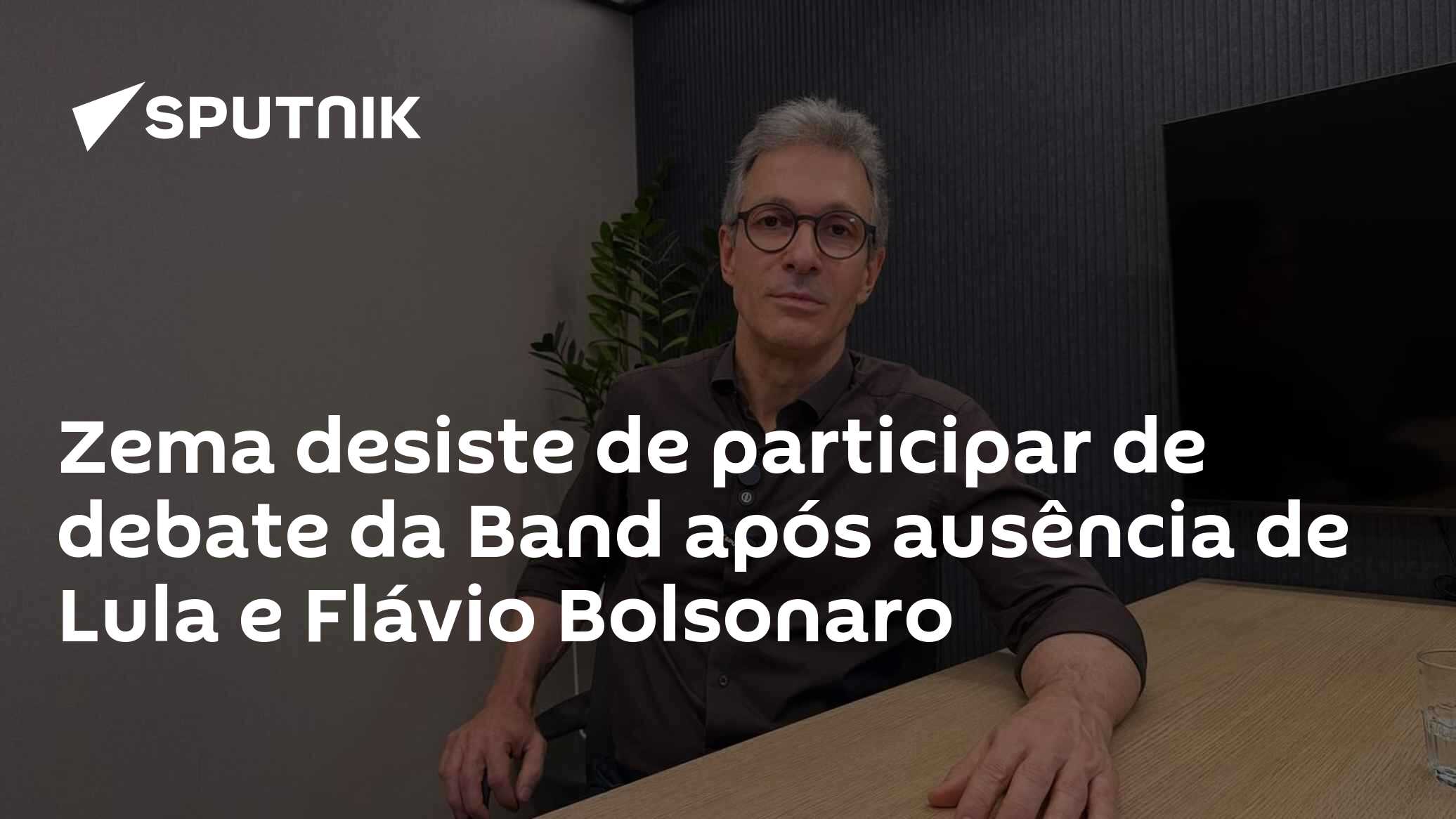 Zema desiste de participar de debate da Band após ausência de Lula e Flávio Bolsonaro