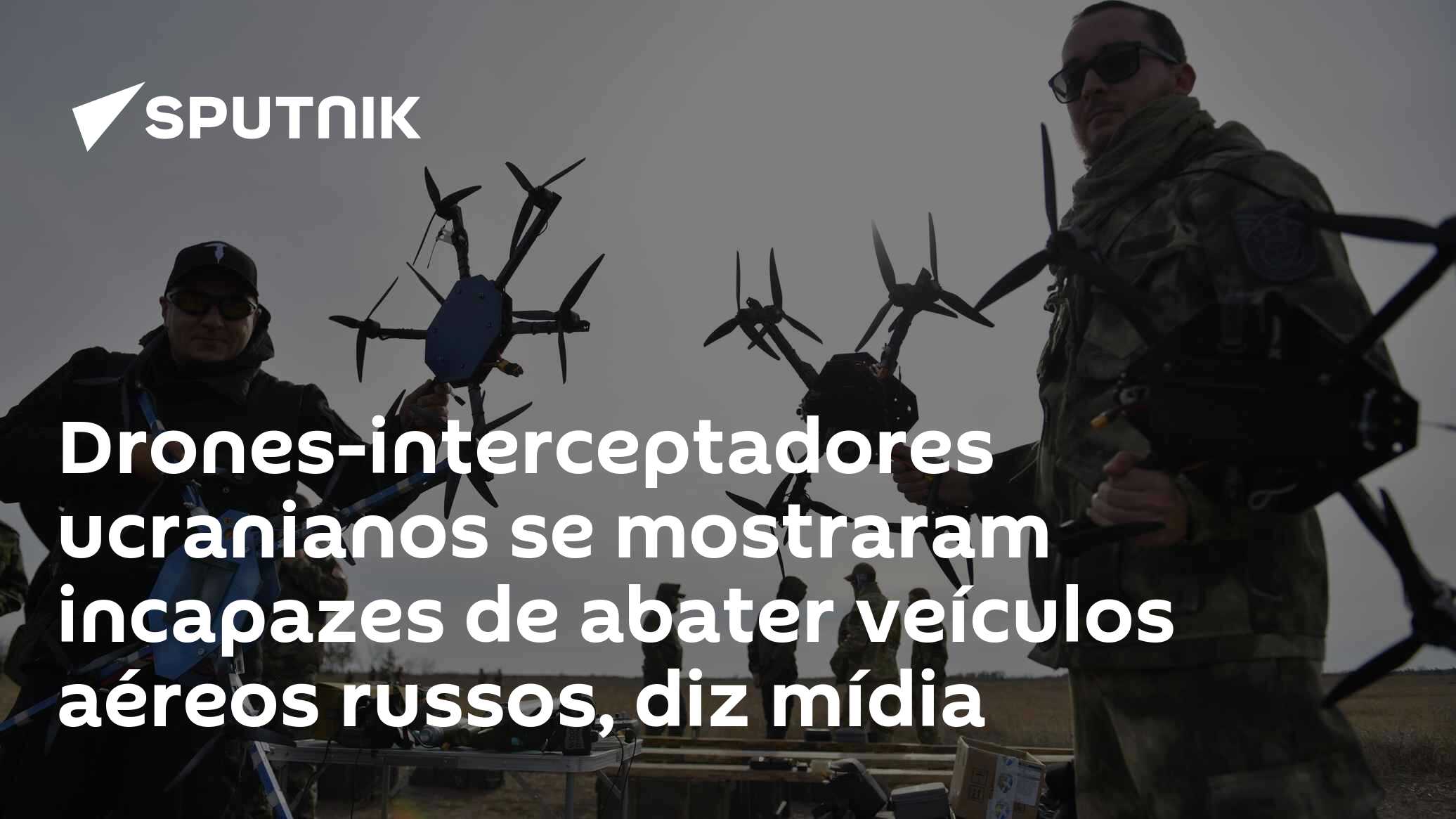 Drones-interceptadores ucranianos se mostraram incapazes de abater veículos aéreos russos, diz mídia