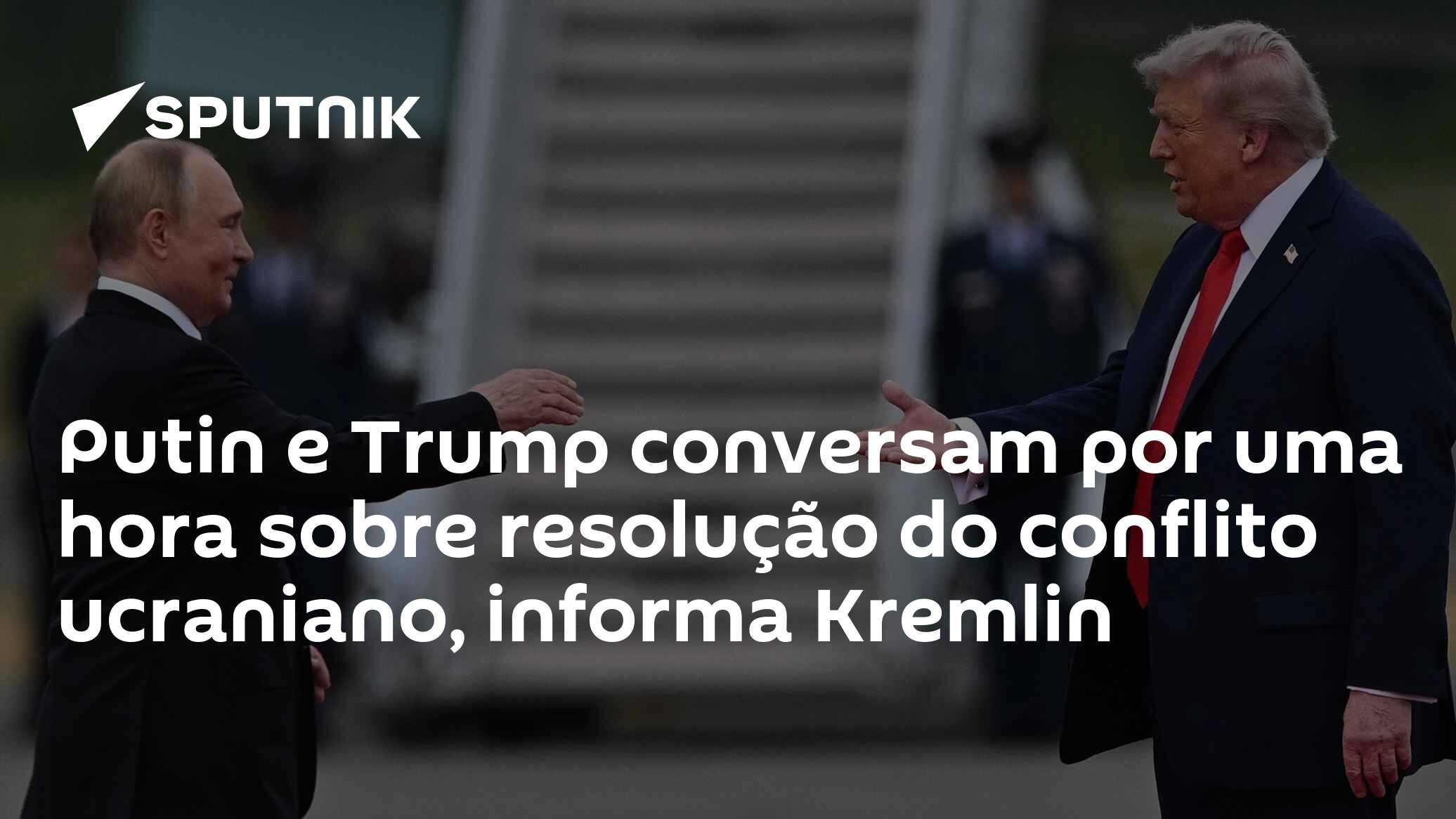 Putin e Trump conversam por uma hora sobre resolução do conflito ucraniano, informa Kremlin