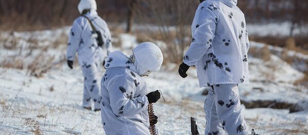 Soldados russos no Ártico Soldados russos no Ártico - Sputnik Brasil