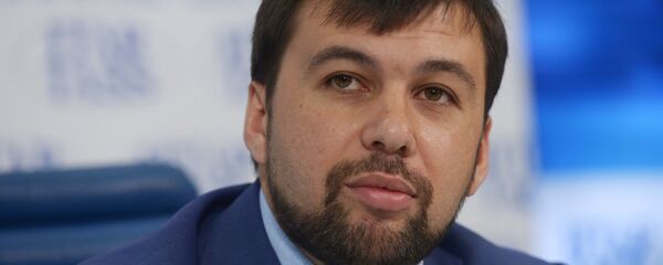 Denis Pushilin, o representante da autoproclamada República Popular de Donetsk - Sputnik Brasil