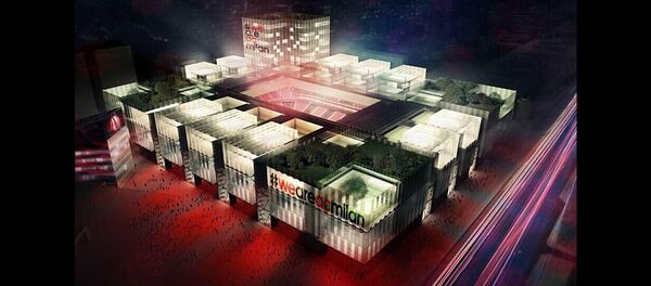 Projeto do estádio do Milan para 48 mil torcedores Projeto do estádio do Milan para 48 mil torcedores - Sputnik Brasil