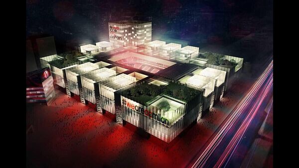Projeto do estádio do Milan para 48 mil torcedores - Sputnik Brasil
