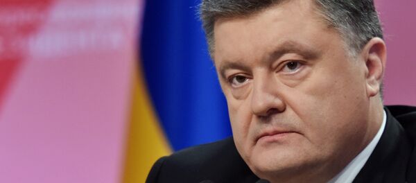 O presidente da Ucrânia, Pyotr Poroshenko - Sputnik Brasil