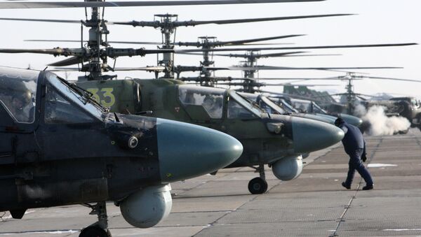 Helicóptero russo Ka-52 Alligator - Sputnik Brasil