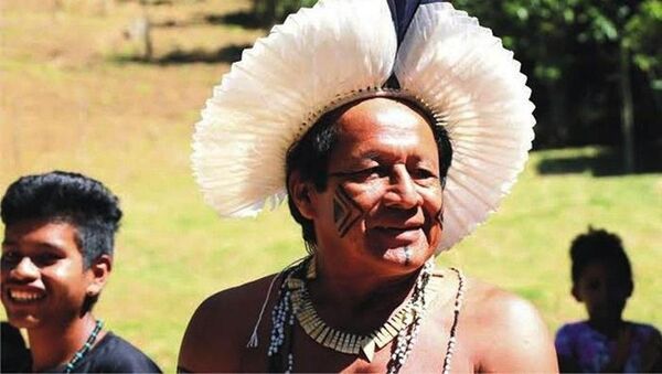 O cacique Domingos Venite, líder da tribo Sapukai, a maior do estado do Rio de Janeiro. - Sputnik Brasil