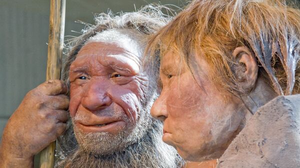 Reconstrução do homem neandertal (foto de arquivo) - Sputnik Brasil