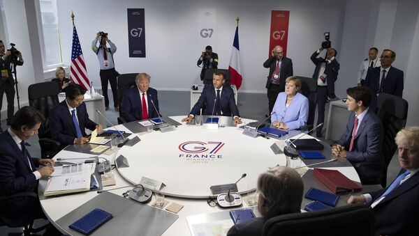 Líderes do países do G7 se reúnem na França em 2019 - Sputnik Brasil
