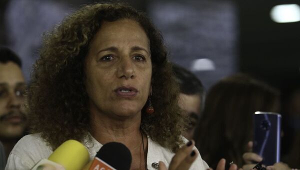 Deputada federal Jandira Feghali (PCdoB-RJ) durante entrevista para imprensa. - Sputnik Brasil