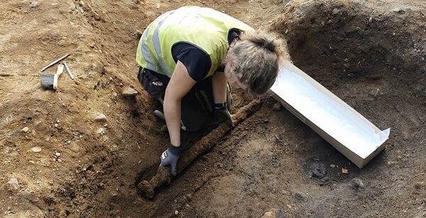 Espada viking de 1.100 anos de guerreiro 'canhoto' é encontrada em cova na Noruega (FOTO) Espada viking de 1.100 anos de guerreiro 'canhoto' é encontrada em cova na Noruega (FOTO) - Sputnik Brasil
