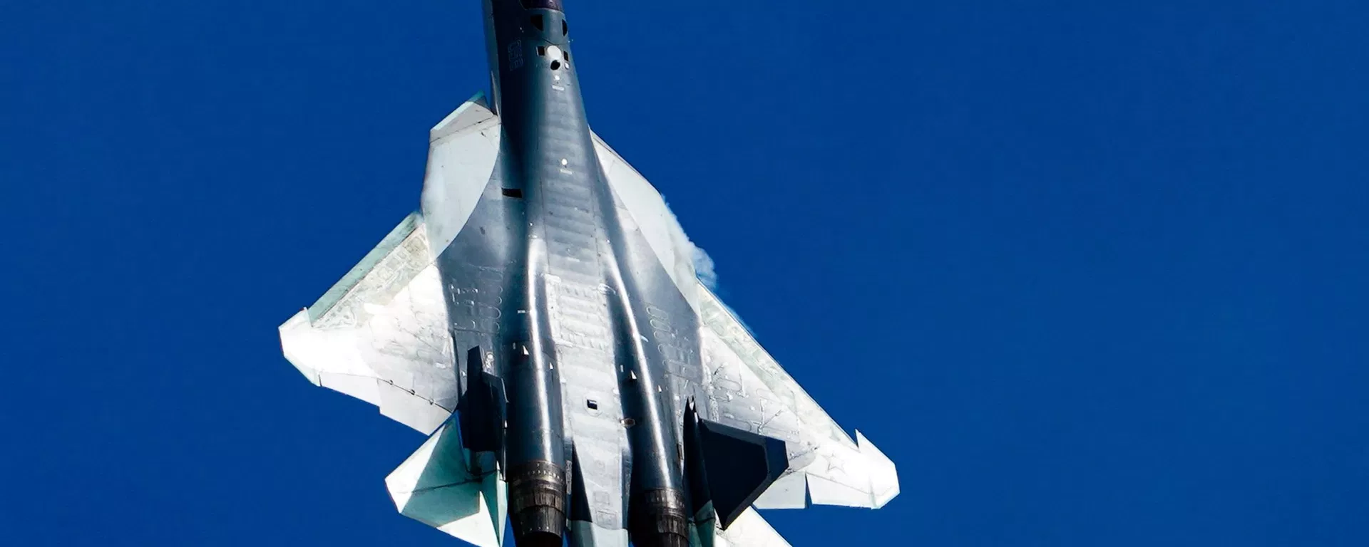Caça multifuncional Su-57 de quinta geração realiza um voo de demonstração - Sputnik Brasil, 1920, 15.08.2026