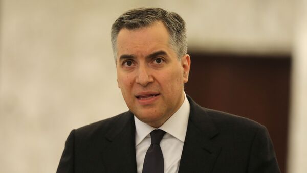 Mustapha Adib fala à imprensa em Baabda após ser nomeado como primeiro-ministro do Líbano - Sputnik Brasil