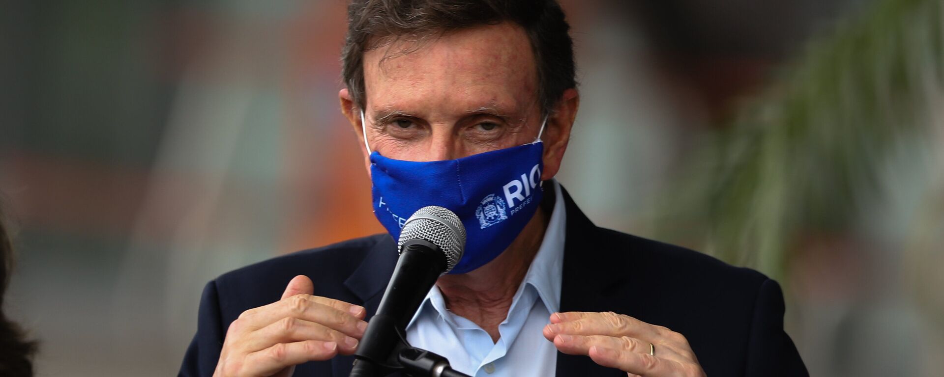 O Prefeito do Rio de Janeiro, Marcelo Crivella (Republicanos), concede coletiva de imprensa. - Sputnik Brasil, 1920, 03.02.2021