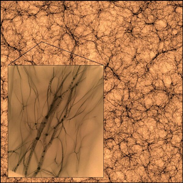 Cientistas mostram em FOTO como seria matéria escura se fosse possível vê-la - Sputnik Brasil