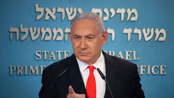 Primeiro-ministro de Israel, Benjamin Netanyahu durante briefing sobre a situação epidemiológica no país, em Jerusalém, 13 de setembro de 2020 - Sputnik Brasil