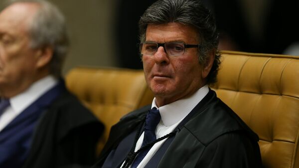 O ministro Luiz Fux. Sessão solene de Abertura dos Trabalhos do Judiciário no STF (Supremo Tribunal Federal). - Sputnik Brasil