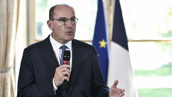 Jean Castex, primeiro-ministro da França, durante encontro no Hotel Matignon, em Paris, em 30 de julho de 2020 - Sputnik Brasil