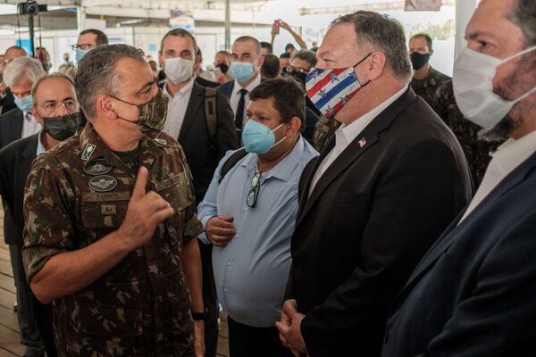 Ernesto Araújo nega que visita de Pompeo a Roraima serviu de campanha eleitoral para Trump Ernesto Araújo nega que visita de Pompeo a Roraima serviu de campanha eleitoral para Trump - Sputnik Brasil