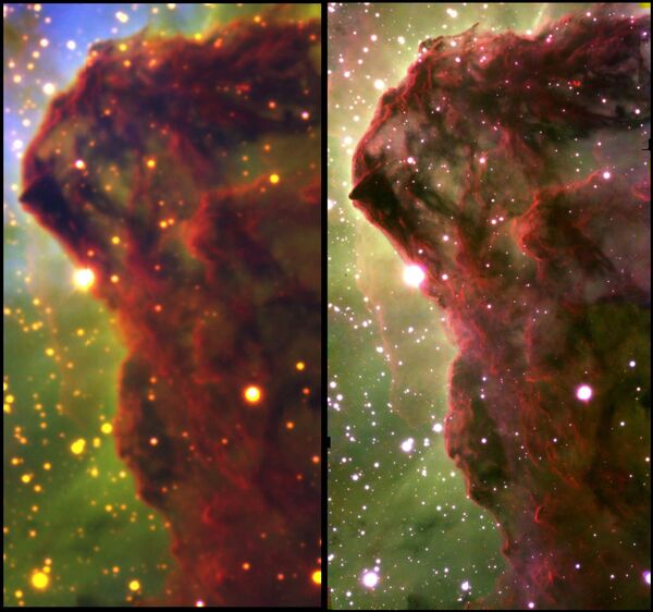 Nasce uma estrela: FOTO da Nebulosa Carina mostra incrível formação de estrelas Nasce uma estrela: FOTO da Nebulosa Carina mostra incrível formação de estrelas - Sputnik Brasil