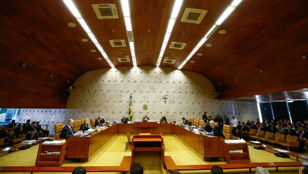 Sessão plenária no STF (Superior Tribunal Federal), em Brasília - Sputnik Brasil