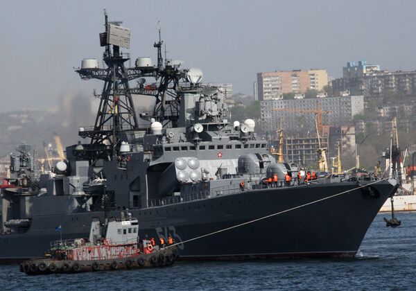 Fragata russa da Guerra Fria está modernizada e armada com 'monte de mísseis', conta NI - Sputnik Brasil