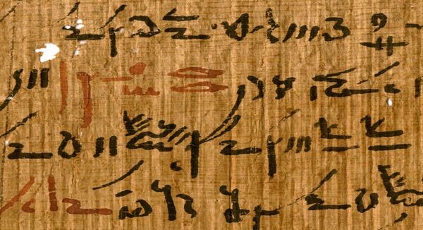 Textos revelam segredos de escrita de papiros egípcios (FOTOS) - Sputnik Brasil
