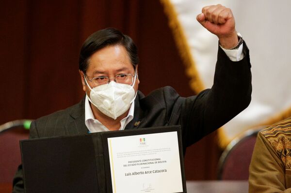 Luis Arce diz que espera melhora nas relações com os EUA após eleição de Biden - Sputnik Brasil