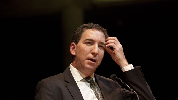 Jornalista americano Glenn Greenwald recebe prêmio especial Vladimir Herzog 2019, no Tucarena, em São Paulo - Sputnik Brasil