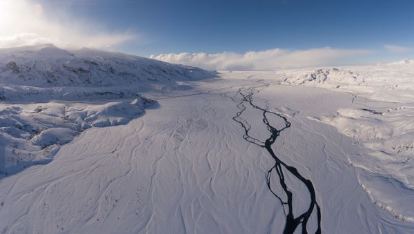 Lago glacial na Islândia Lago glacial na Islândia - Sputnik Brasil