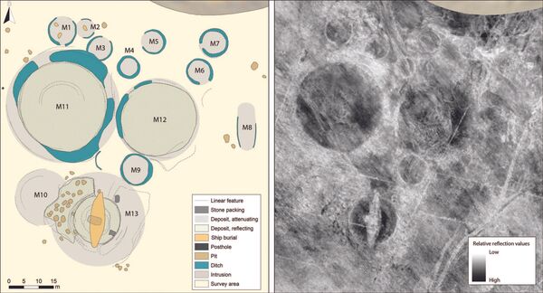 Navio funerário viking de mil anos revela estruturas ritualísticas na Noruega (FOTO) - Sputnik Brasil