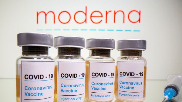 Possível vacina contra COVID-19 testada pela Moderna. - Sputnik Brasil