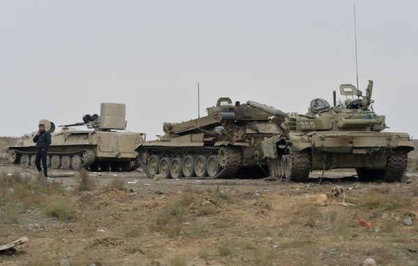 Material militar destruído no distrito de Fizuli, Azerbaijão. - Sputnik Brasil