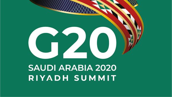 Logotipo da presidência da Conferência de Líderes do G20, a ser realizada entre os dias 21 e 22 de novembro sob a presidência da Arábia Saudita      - Sputnik Brasil